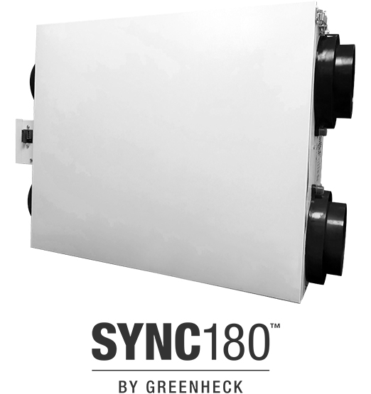 Greenheck residential energy recovery ventilator - Model: Sync180