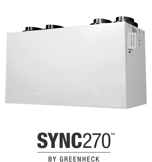 Greenheck residential energy recovery ventilator - Model: Sync270